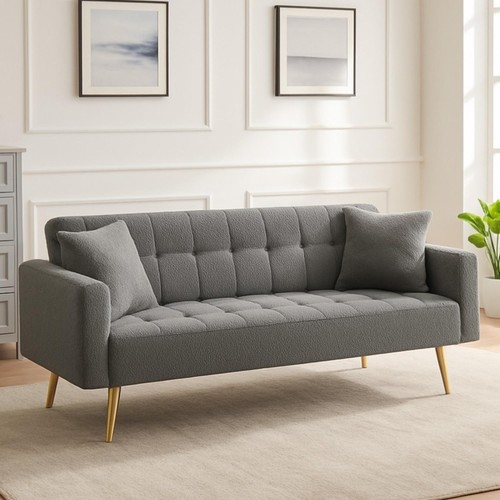Modern teddy futon sofa - modern,