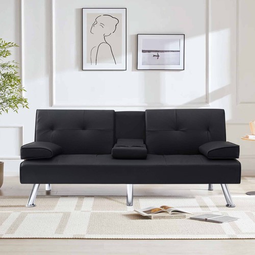 Modern transitional futon sofa - modern,